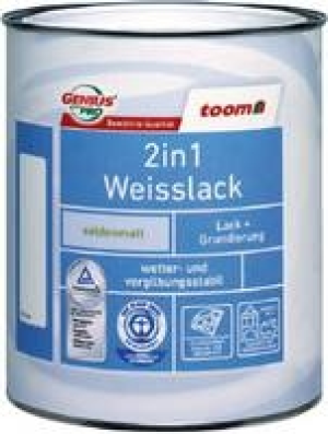2in1 Weisslack, 2,5 l