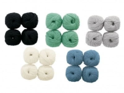 Lidl  CRELANDO® Klassik-Strickgarn Meli, 4 x 50 g