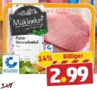 MÜHLENHOF Frische Puten-Unterschenkel 2.99 €