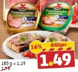 R&Uuml;GENWALDER M&Uuml;HLE Pommersche Leberwurst 1.49&nbsp;&euro;