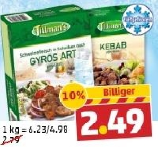 TILLMANS Gyros oder Kebab 2.49&nbsp;&euro;