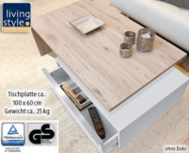 LIVING STYLE®Couch-Tisch mit geräumiger Schublade 59.99 €