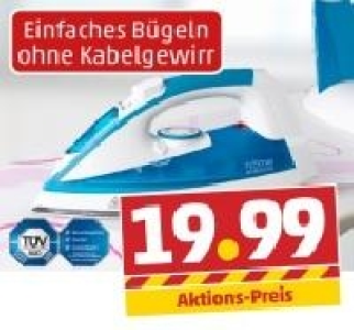 HOME ELECTRIC Kabelloses Dampfbügeleisen 19.99 €
