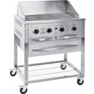 Edelstahl-Gasgrillwagen 4 Flammig