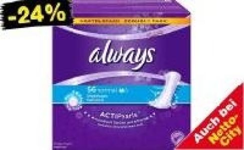 Always Slipeinlagen 1.99 €