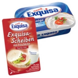 Exquisa Frischkäse oder Frischkäse-Scheiben 0.89 €