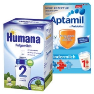 Humana Folgemilch oder Aptamil Kindermilch 8.99&nbsp;&euro;