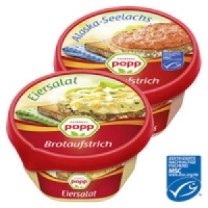 Popp Brotaufstrich Ei oder Seelachs 0.89&nbsp;&euro;