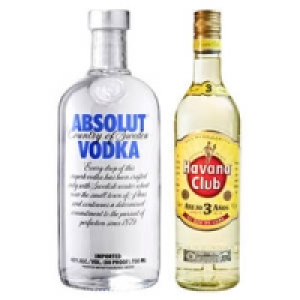 Absolut Vodka oder Havana Club Rum, 3 Jahre 10.99 €