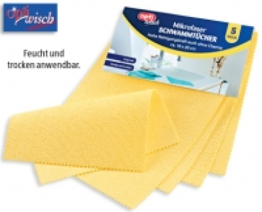 Aldi Süd  OPTIWISCH®5 Mikrofaser Schwammtücher