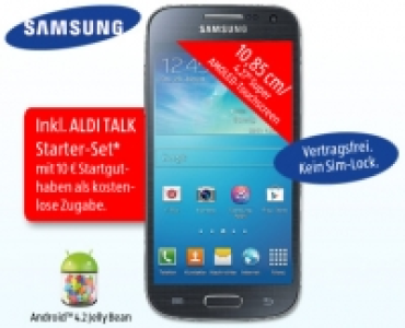 10,85 cm/4,27 Zoll Smartphone mit Android 4.2 GALAXY S4 mini