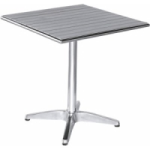 Aluminium Holzoptik Tisch