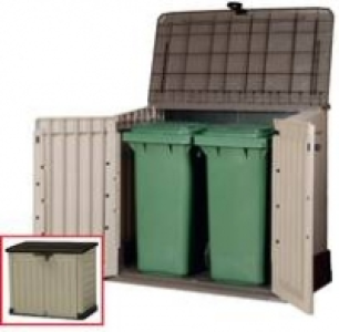 Garten-/ M&uuml;lltonnenbox f&uuml;r 2 Abfalltonnen je 240 Liter 129.99&nbsp;&euro;