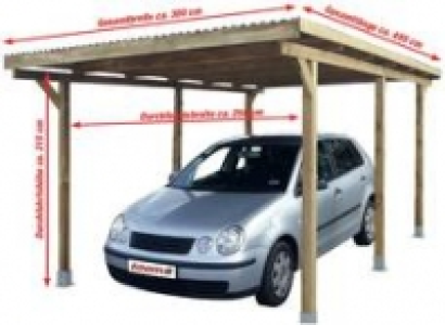 Carport , Pfostenst&auml;rke 7 x 7 cm