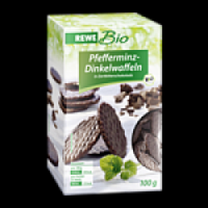 REWE Bio Pfefferminz-Dinkelwaffeln