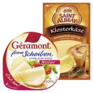 G&eacute;ramont feine Scheiben Natur oder Saint Albray Klosterk&auml;se, aromatisc