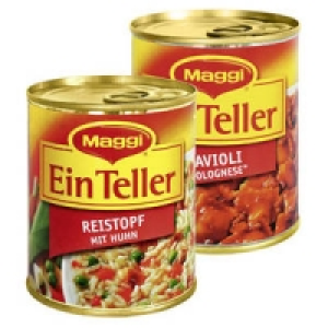 Maggi Ein Teller Reistopf mit Huhn oder Ravioli 0.99&nbsp;&euro;
