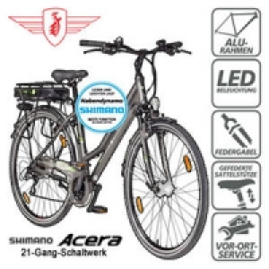 Alu-Elektro-Trekkingrad Green 4.0 Damen oder Herren 28er