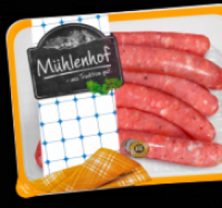 M&Uuml;HLENHOF Frische Puten-Bratwurst