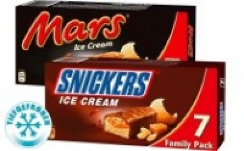 Mars oder Snickers Ice Cream 1.99 €