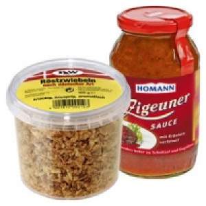 Homann Zigeuner-Sauce oder P&W R&ouml;stzwiebeln