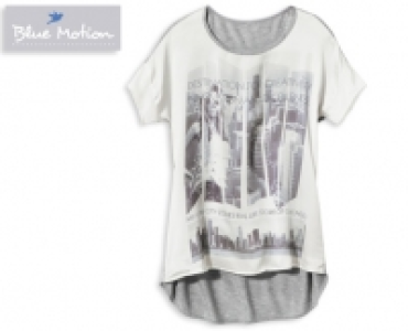 BLUE MOTION®Shirt, Materialmix grey & white