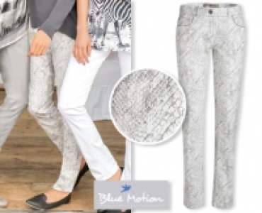 BLUE MOTION®Stretchhose grey & white