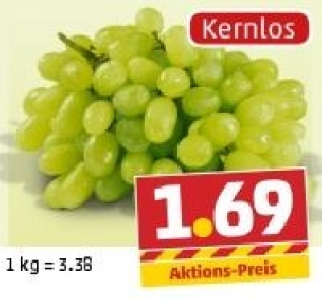 Helle, kernlose Tafeltrauben 1.69 €