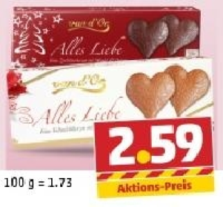 VAN D`OR Schokoladen-Herz