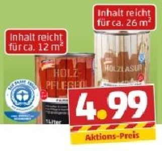 SAN DEKO 1 Liter Holz-Pflegeöl o. 2,5 Liter Holzlasur