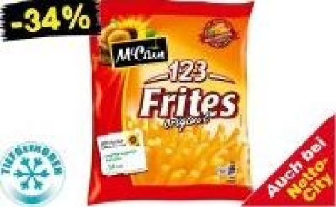 McCain 1 2 3 Frites 1.11 €