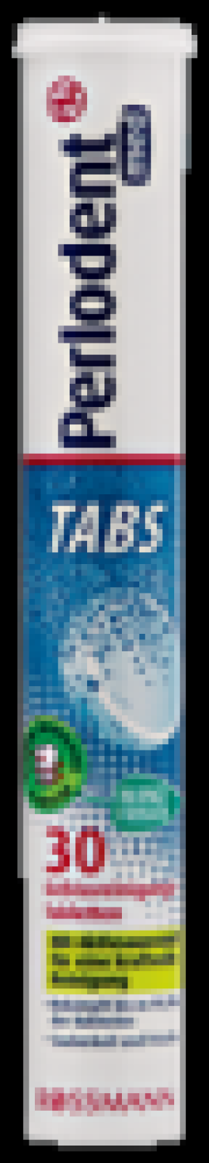 Perlodent med Gebissreiniger Tabs im Röhrchen