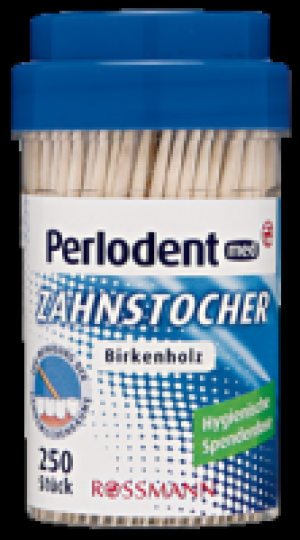 Perlodent med Zahnstocher