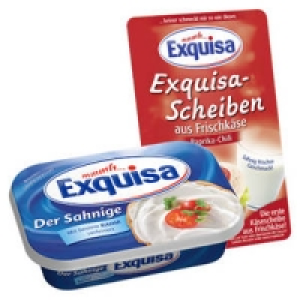 Exquisa Frischkäse oder Frischkäse-Scheiben 0.88 €