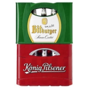 Bitburger Pils oder König Pilsener 10.79 €
