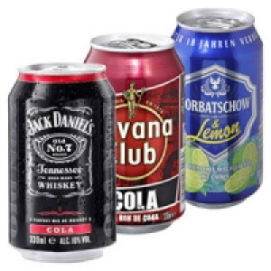 Jack Daniels & Cola, Jack Daniels & Ginger oder Bacardi & Cola 1.99 €