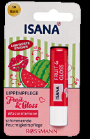 Rossmann Isana Isana Lippenpflege Fruit < Gloss Wassermelone