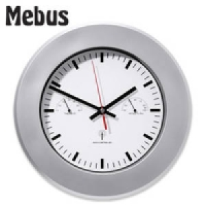 Funkwanduhr mit Thermometer und Hygrometer 9.97 €