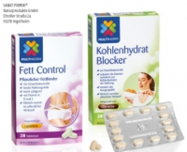 MULTINORM Fett Control-Tabletten oder Kohlenhydrat-Blocker-Tabletten 4.95 €