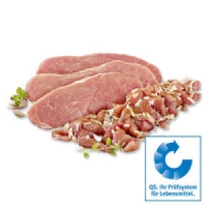 Frische Schweineschnitzel, natur oder Schweinegeschnetzeltes nach Gyro 4.88 €