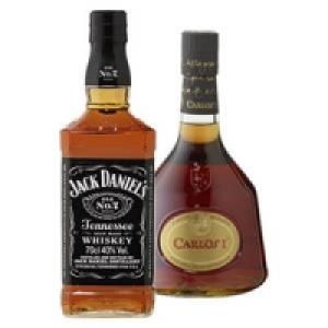 Jack Daniels Tennessee Whiskey, Tennessee Honey oder Carlos I Brandy d 15.99 €