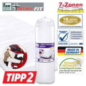 7-Zonen-Komfortschaum-Matratze 59.95&nbsp;&euro;