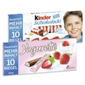 Kinder Schokolade oder Yogurette 0.99 €