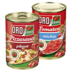 Oro di Parma Tomaten, st&uuml;ckig, passiert oder Pizzasauce 0.99&nbsp;&euro;