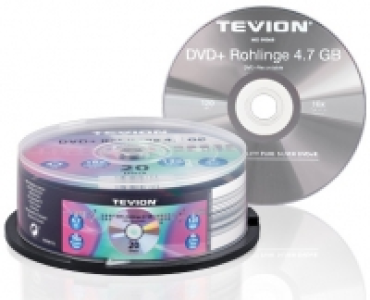 TEVION&reg;DVD+ Rohlinge, 4.7&nbsp;GB