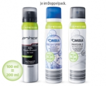 PRINCE/OMBIA Compressed Deospray 1.99 €