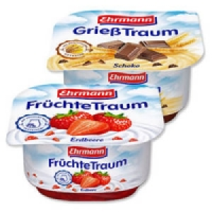 Ehrmann Früchte-, Vanille- oder GrießTraum 0.22 €