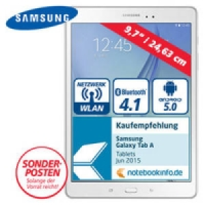 Samsung Galaxy Tab A 9.7 Wi-Fi (SM-T550N) mit Quad-Core-Prozessor (4 x 279.00 €