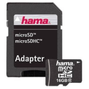Highspeed-microSDHC-Karte 16 GB mit Adapter 9.99&nbsp;&euro;