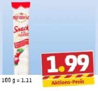 PR&Eacute;SIDENT K&auml;se-Snack 1.99&nbsp;&euro;